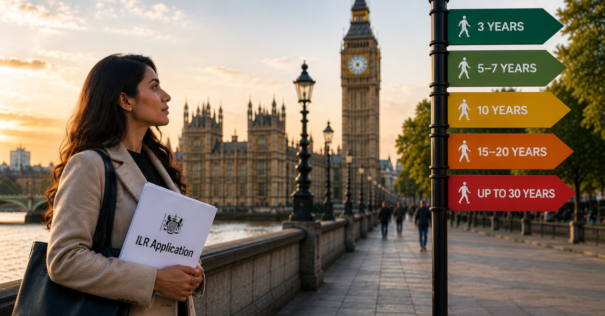 Migrant reviewing an ILR application as proposed UK settlement reforms could change routes to indefinite leave to remain.